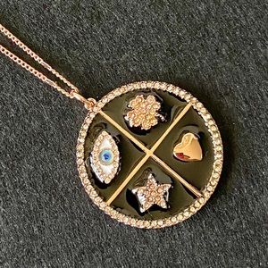 Boho Medallion ” 💛🍀👁⭐️ “ Accent Rose Gold